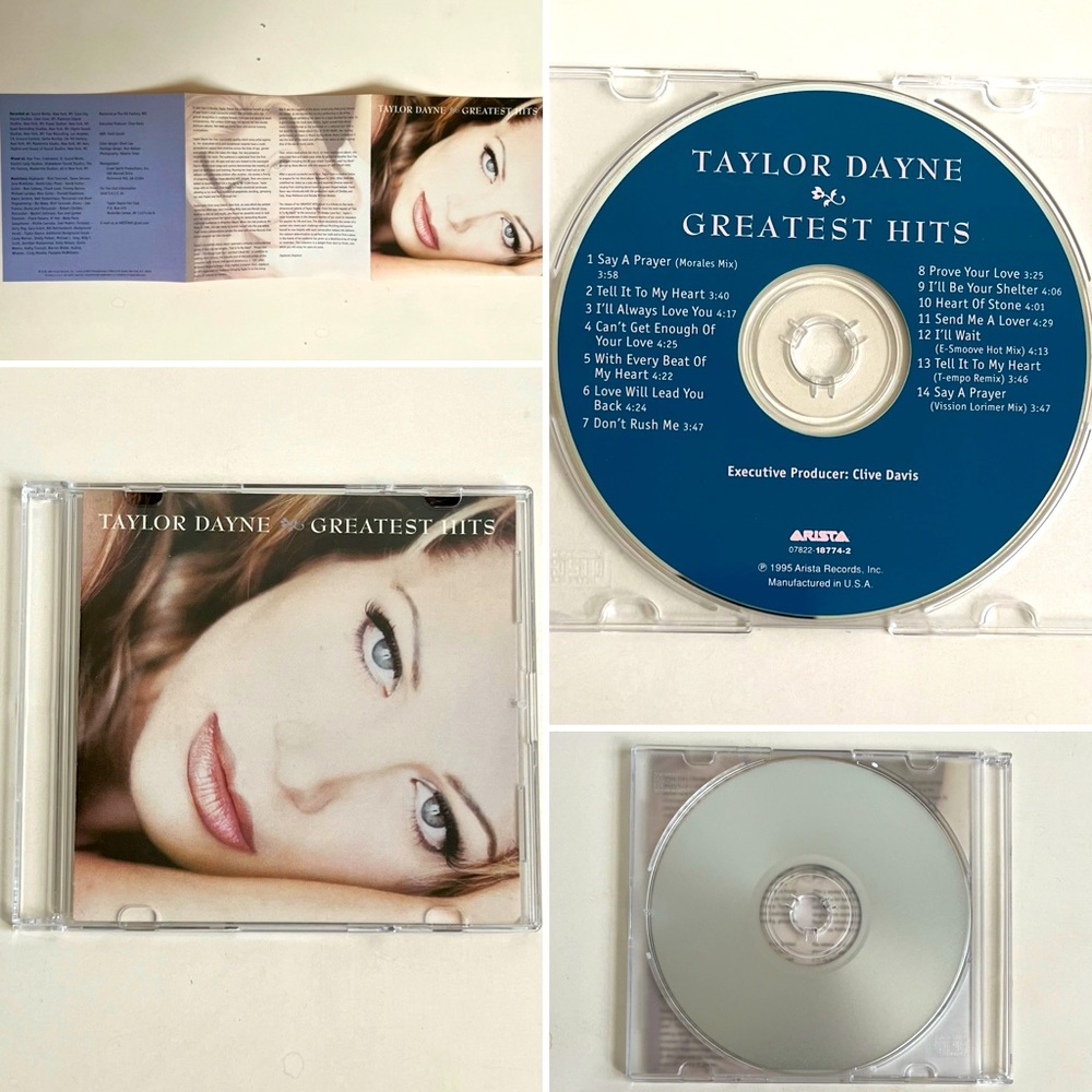 Taylor Dayne, Greatest Hits, Audio CD, Pre-owned, 1 disc, 1995, Arista